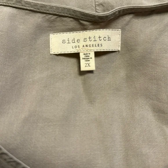 Side Stitch 2X casual short sleeve pants jumper with pockets - Picture 5 of 6